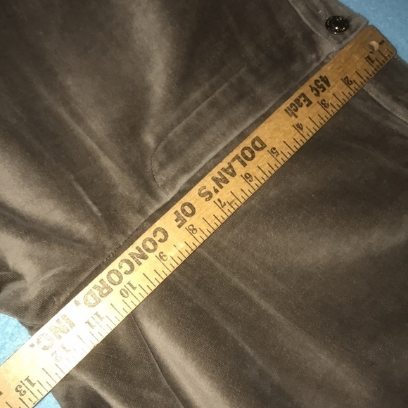 ST. JOHN SPORT by Marie Gray velveteen feel brown high rise boot cut NEW size 8 - Picture 7 of 10